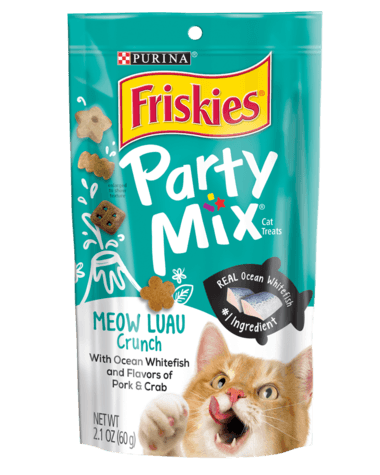 Friskies Party Mix Meow Luau Crunch Adult Cat Treats - Donations