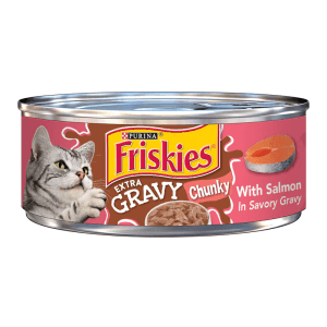 Friskies Extra Gravy Chunky With Salmon In Savory Gravy Wet Cat Food 5.5oz