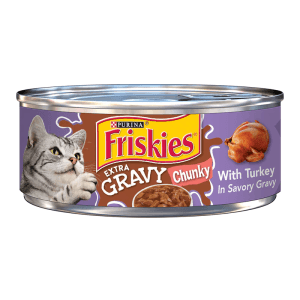 Friskies Extra Gravy Chunky With Turkey In Savory Gravy Wet Cat Food 5.5oz